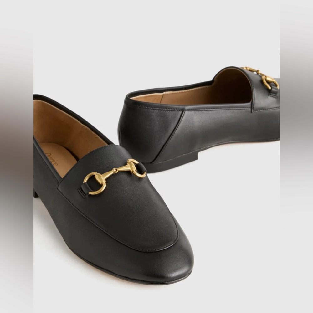 Quince Italian Leather Horsebit Loafers